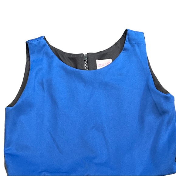 ZOE LTD.**Gorgeous Blue/Black Puffy Party Dress**Size 12 $328 - Picture 2 of 5